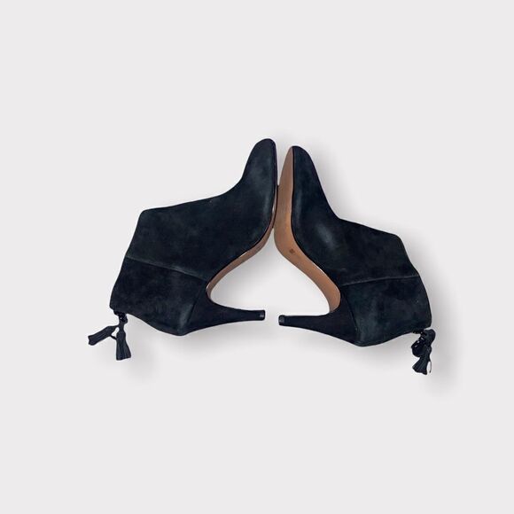 Sole Society Black Suede Booties Size 5 - Picture 5 of 5